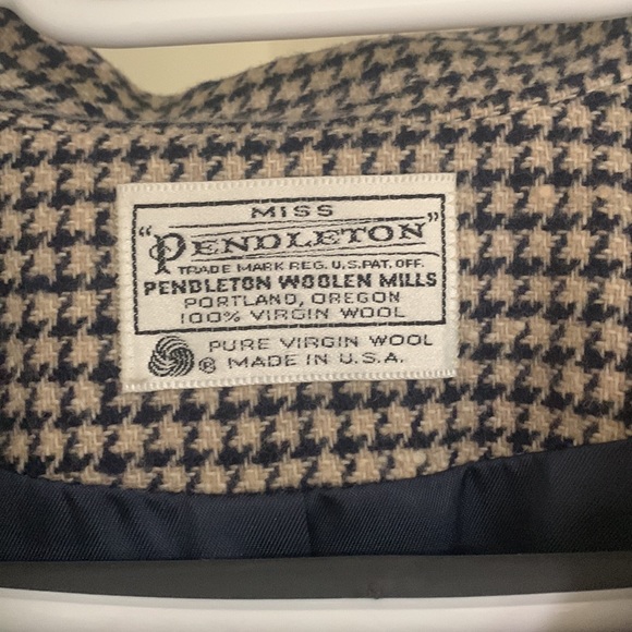 Vintage Miss Pendleton Houndstooth Crop Jacket - Picture 9 of 13